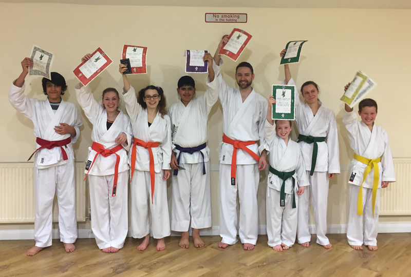 Luton Karate Grading Happy